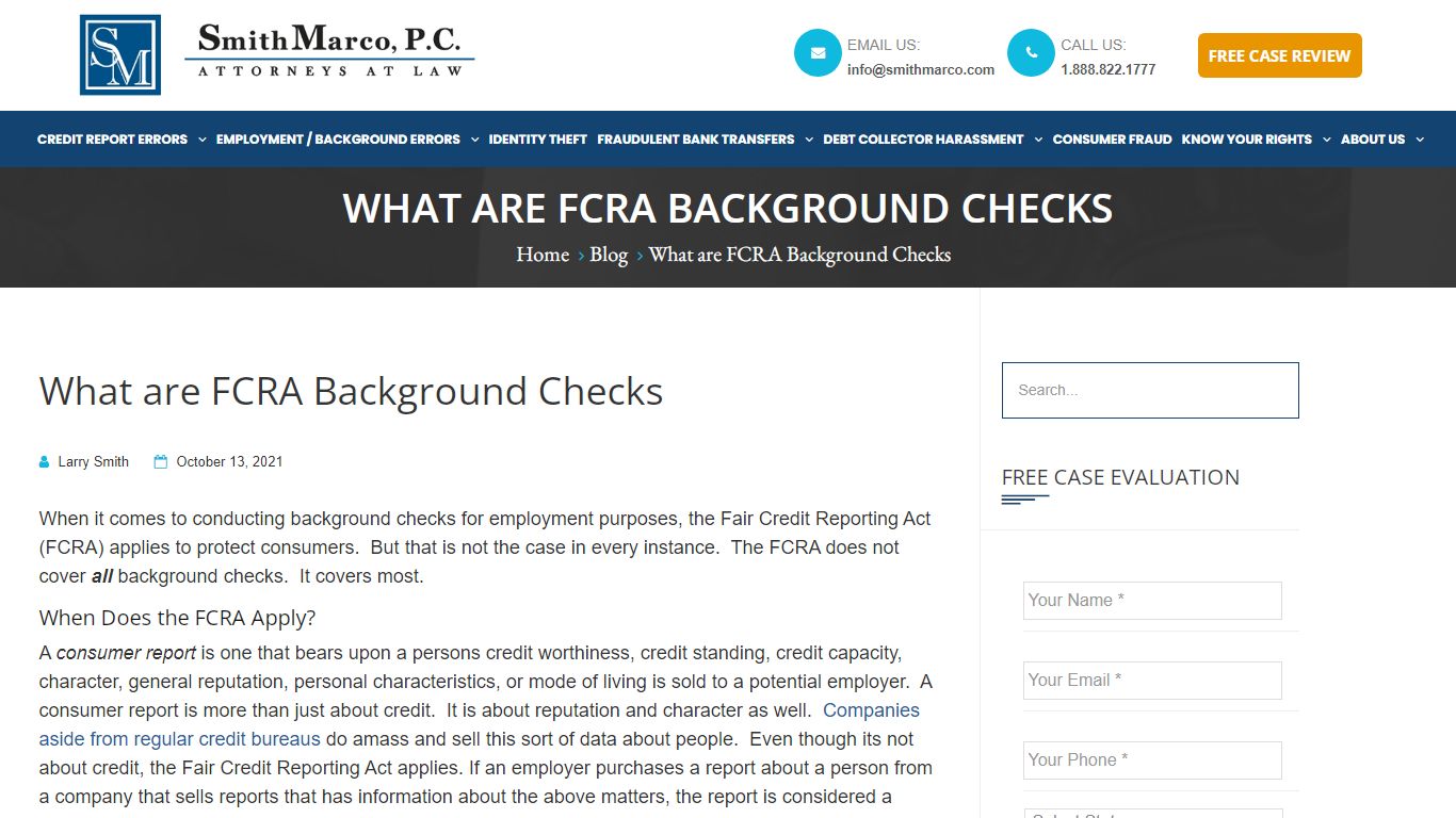 What are FCRA Background Checks - Protecting Consumer Rights